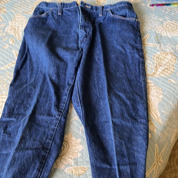 Dark navy new jeans  worn once slim legs - Picture 2 of 4